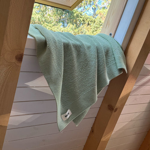 Leni blanket, mint green