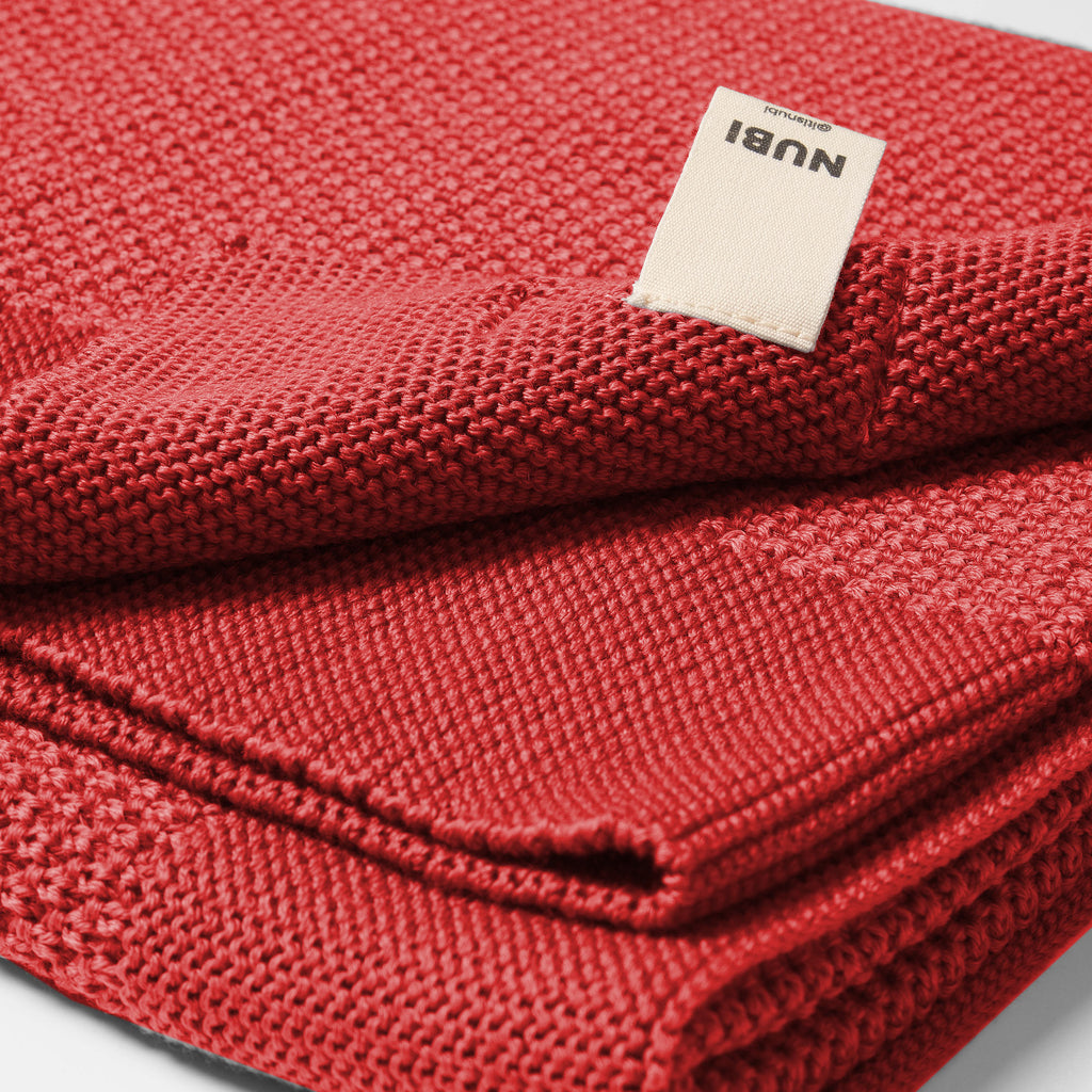 Leni blanket, poppy red