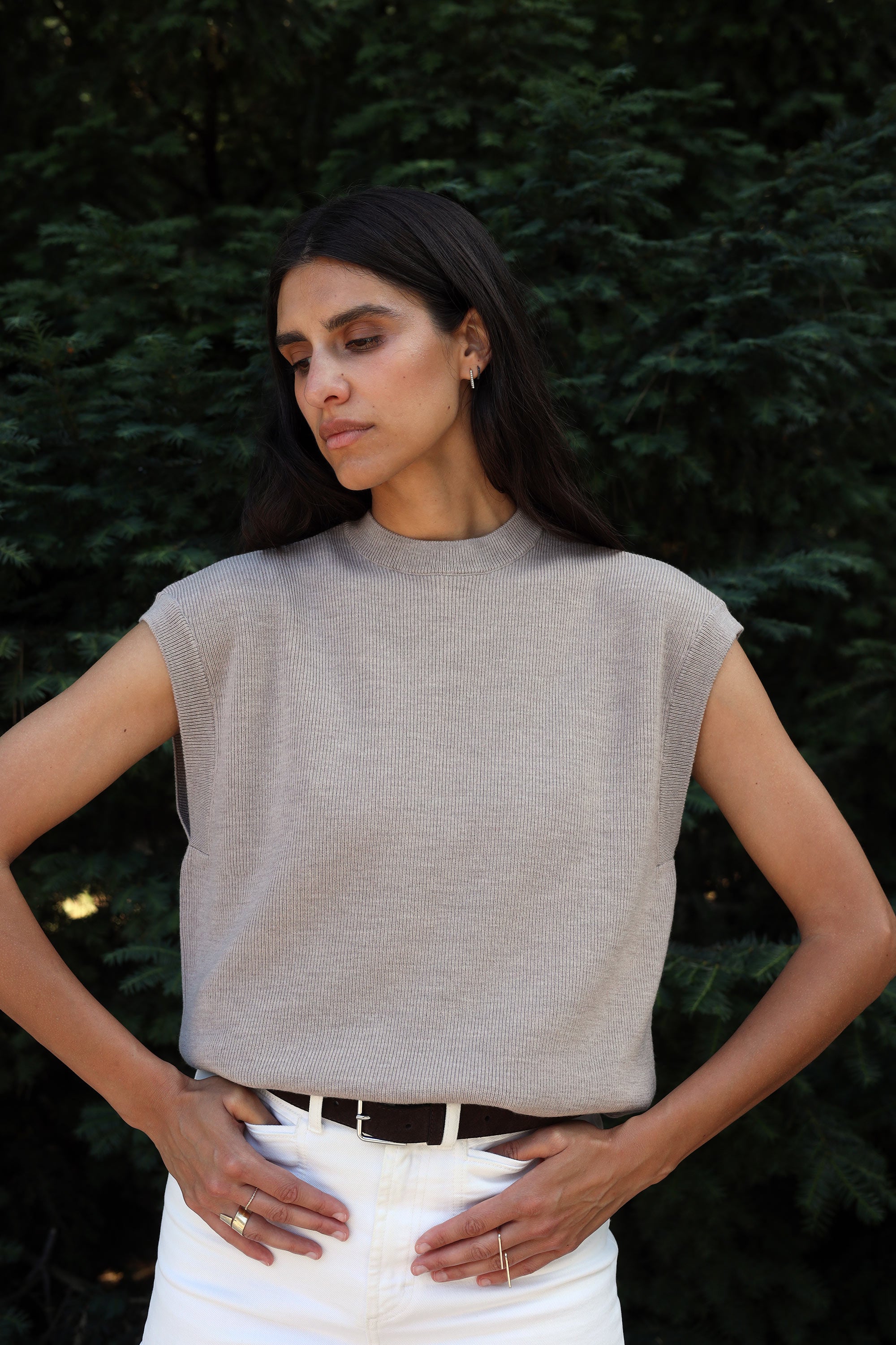 Beige Vest